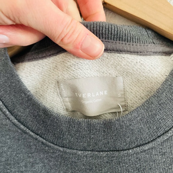 Everlane Organic Cotton TrackCrewneck Sweatshirt NWT - Picture 7 of 10